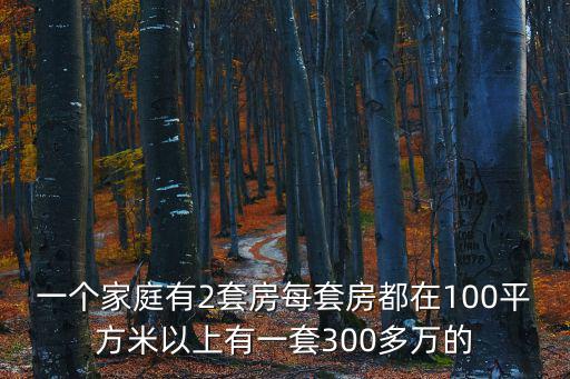 2005年在深圳300萬的別墅，一個家庭有2套房每套房都在100平方米以上有一套300多萬的