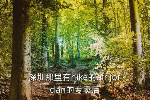 深圳那里有nike的air jordan的專賣店
