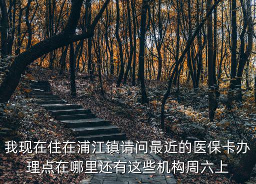 我現(xiàn)在住在浦江鎮(zhèn)請問最近的醫(yī)?？ㄞk理點在哪里還有這些機構(gòu)周六上