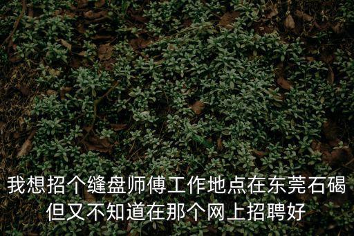 我想招個縫盤師傅工作地點在東莞石碣但又不知道在那個網(wǎng)上招聘好
