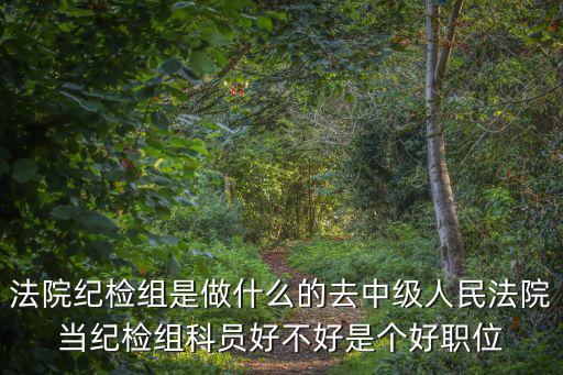 法院紀檢組是做什么的去中級人民法院當紀檢組科員好不好是個好職位