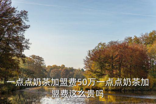 一點點奶茶加盟費50萬一點點奶茶加盟費這么貴嗎