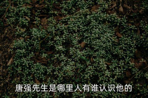 唐強先生是哪里人有誰認識他的