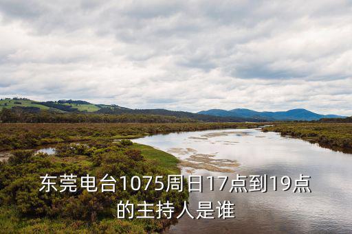 東莞電臺1075周日17點到19點的主持人是誰