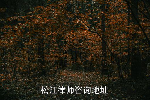 松江律師咨詢地址