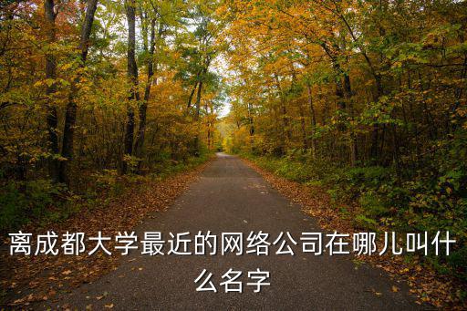 離成都大學最近的網絡公司在哪兒叫什么名字