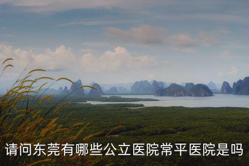 請問東莞有哪些公立醫院常平醫院是嗎