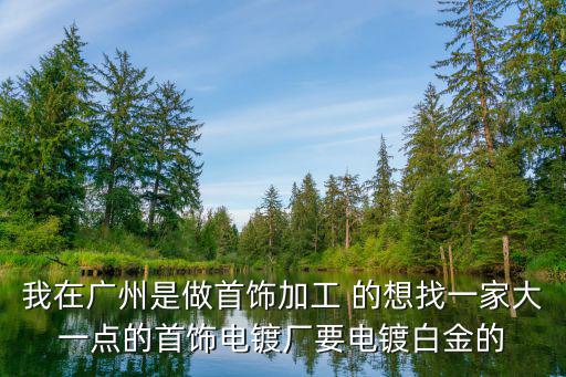 我在廣州是做首飾加工 的想找一家大一點的首飾電鍍廠要電鍍白金的