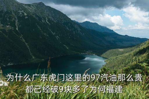 為什么廣東虎門這里的97汽油那么貴都已經破9塊多了為何福建