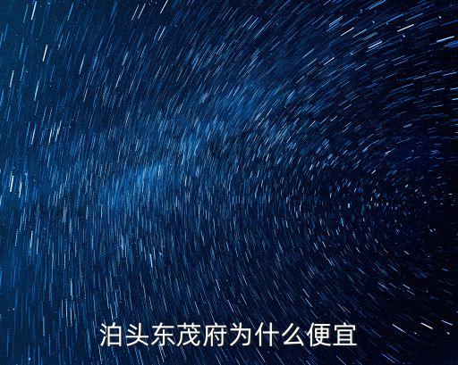 泊頭東茂府為什么便宜