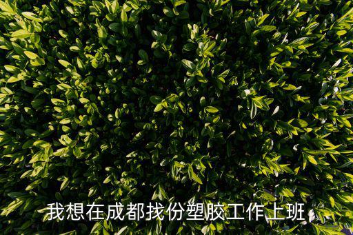 我想在成都找份塑膠工作上班
