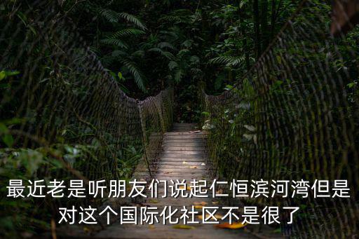 最近老是聽朋友們說起仁恒濱河灣但是對這個國際化社區(qū)不是很了