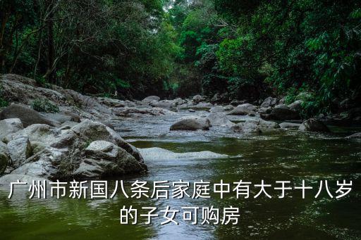廣州市復(fù)工最新消息，廣州市新國(guó)八條后家庭中有大于十八歲的子女可購(gòu)房