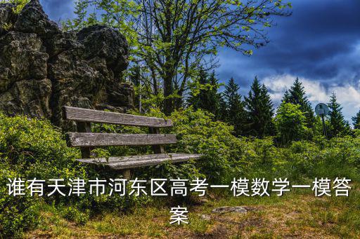 誰有天津市河東區高考一模數學一模答案