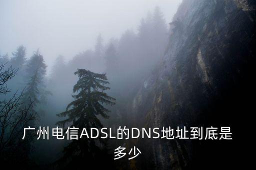 廣州電信ADSL的DNS地址到底是多少