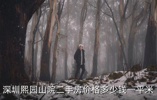 深圳熙園山院二手房價格多少錢一平米