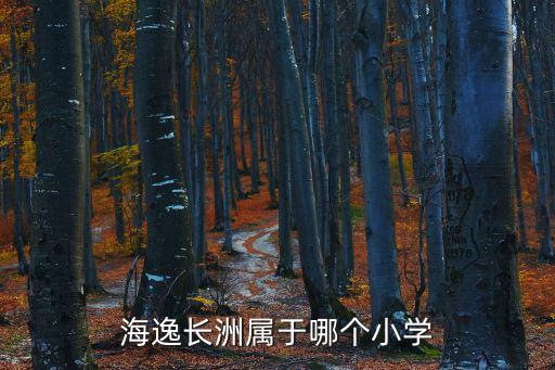 海逸長洲屬于哪個小學