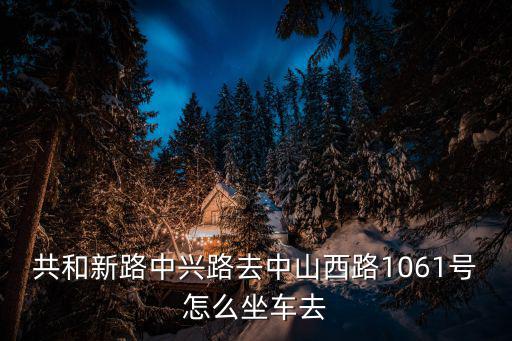上海市中山西路1061號，共和新路中興路去中山西路1061號怎么坐車去