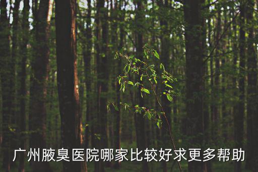 廣州腋臭醫院哪家比較好求更多幫助