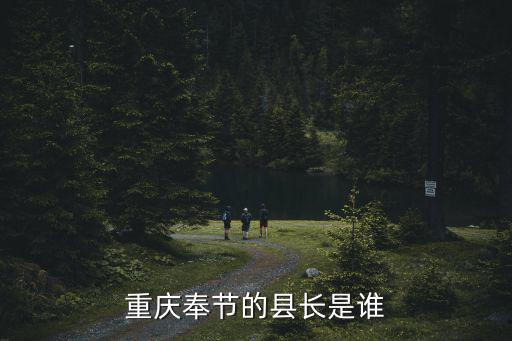 重慶奉節的縣長是誰
