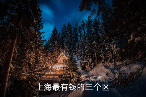 上海最有錢的三個區