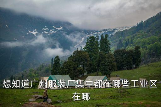 想知道廣州服裝廠集中都在哪些工業區 在哪