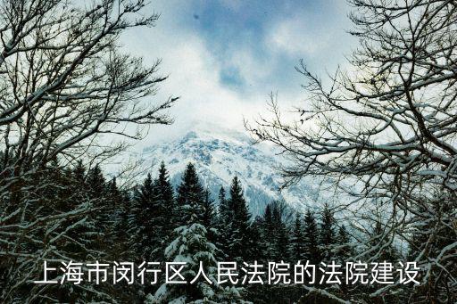 上海市閔行區人民法院的法院建設