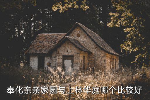 奉化親親家園與上林華庭哪個比較好