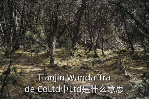 Tianjin Wanda Trade CoLtd中Ltd是什么意思