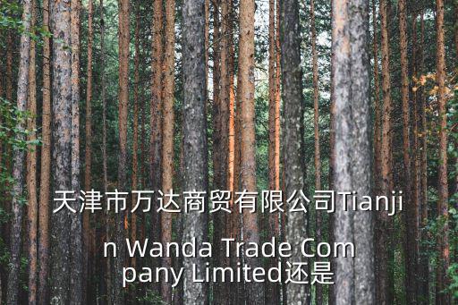 天津市萬達(dá)商貿(mào)有限公司Tianjin Wanda Trade Company Limited還是