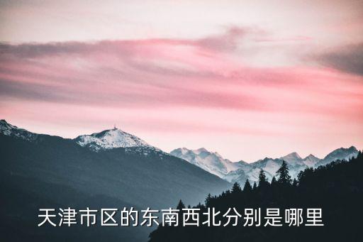 天津市區的東南西北分別是哪里