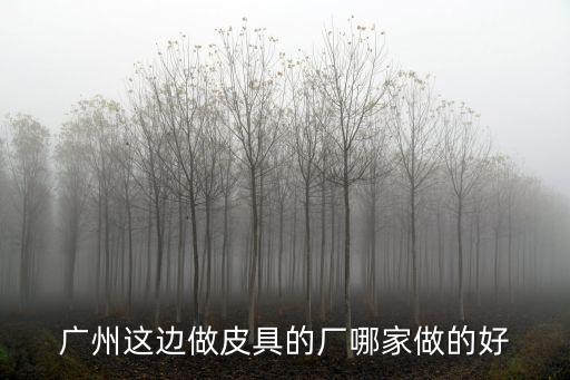 廣州這邊做皮具的廠哪家做的好