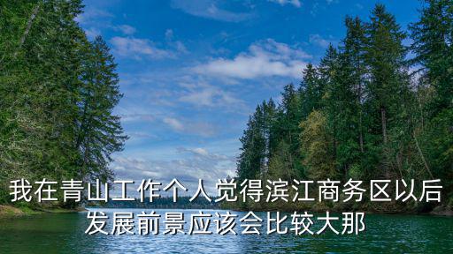 我在青山工作個人覺得濱江商務區以后發展前景應該會比較大那