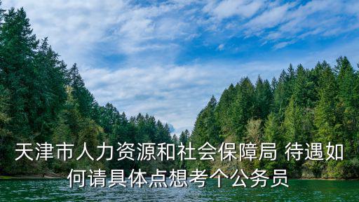 天津市人力資源和社會保障局 待遇如何請具體點想考個公務員