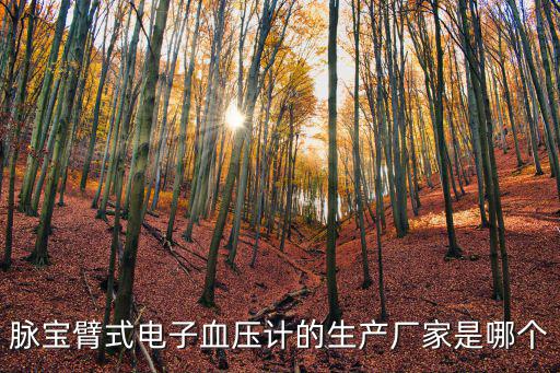 脈寶臂式電子血壓計的生產廠家是哪個