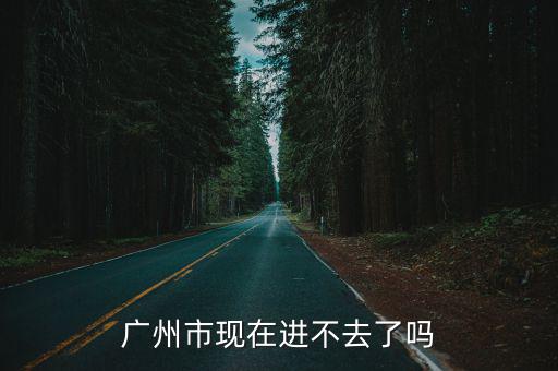 廣州市現(xiàn)在進(jìn)不去了嗎