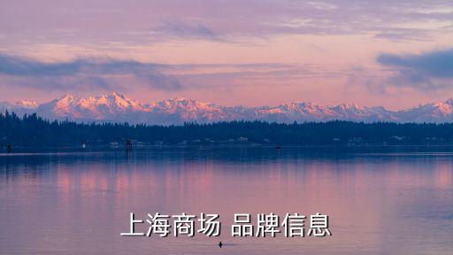 上海商場 品牌信息