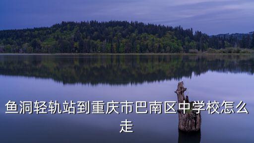 魚洞輕軌站到重慶市巴南區中學校怎么走
