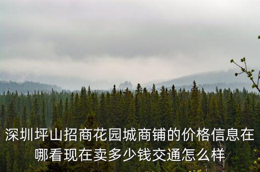 招商花園房價如何，求畢節目前各個小區房價
