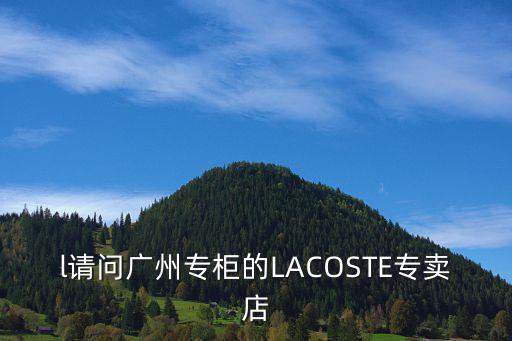 l請(qǐng)問(wèn)廣州專柜的LACOSTE專賣(mài)店