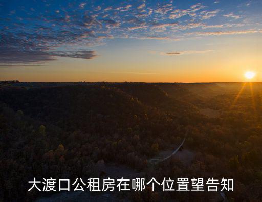 重慶市大渡口區(qū)公租房申請(qǐng)點(diǎn)，大渡口公租房在哪個(gè)位置望告知