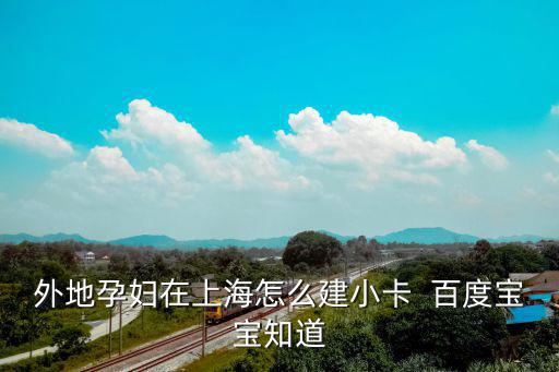 外地孕婦在上海怎么建小卡  百度寶寶知道