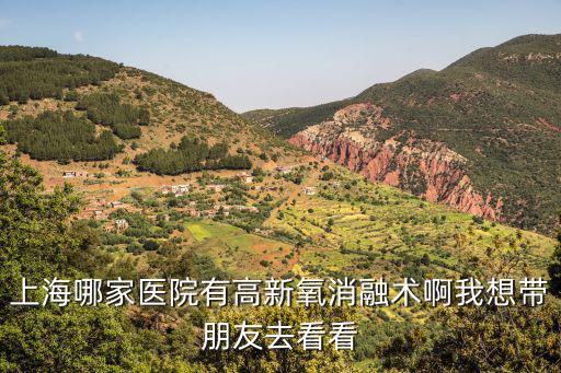 上海哪家醫院有高新氧消融術啊我想帶朋友去看看