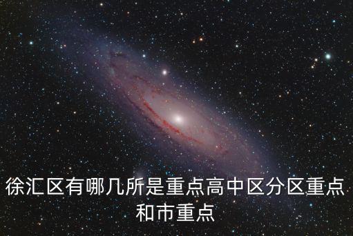 徐匯區有哪幾所是重點高中區分區重點和市重點