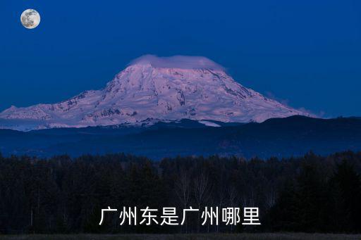 廣州東是廣州哪里