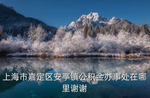 上海市嘉定區安亭鎮公積金辦事處在哪里謝謝