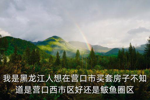 我是黑龍江人想在營(yíng)口市買套房子不知道是營(yíng)口西市區(qū)好還是鲅魚(yú)圈區(qū)
