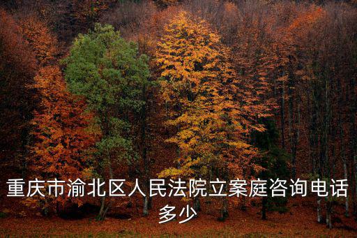 重慶市渝北區人民醫院法院，重慶市渝北區人民法院立案庭咨詢電話多少