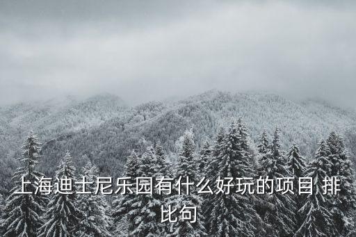 上海迪士尼樂(lè)園有什么好玩的項(xiàng)目 排比句