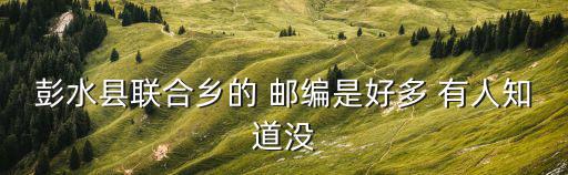 重慶市彭水縣梅子埡鄉聯合村，誰知道重慶彭水縣在什么位置